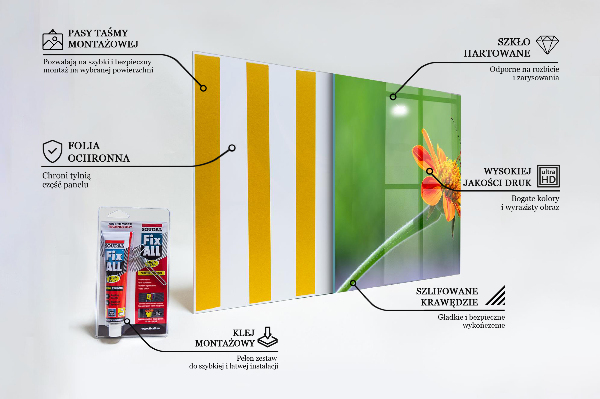 Konyhai panel Pillangó a nyári virágon