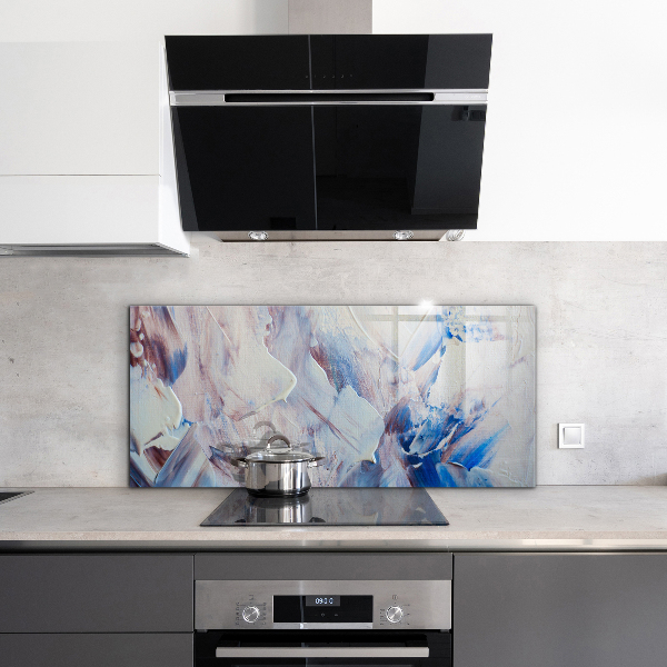 Konyhai üveg panel Textúra festék absztrakció