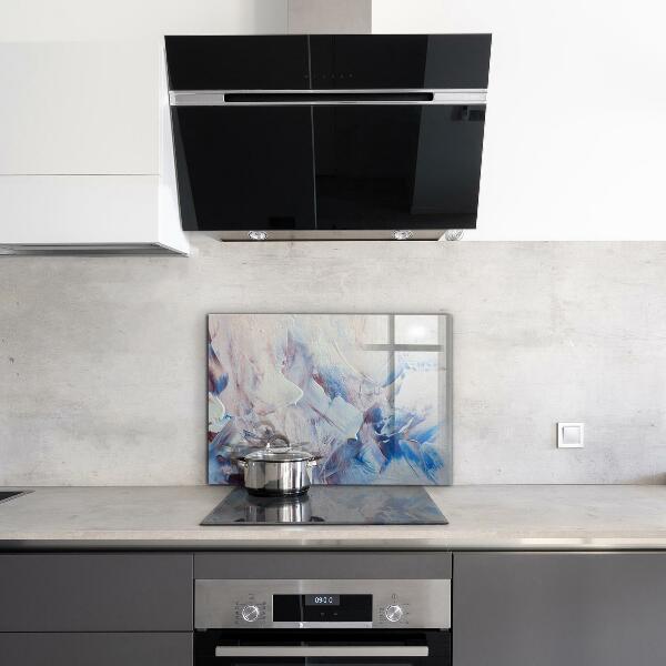 Konyhai üveg panel Textúra festék absztrakció