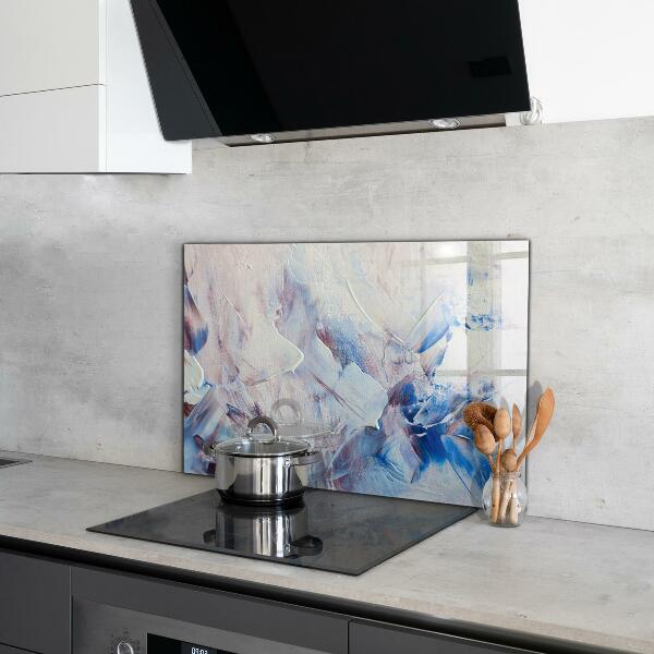 Konyhai üveg panel Textúra festék absztrakció