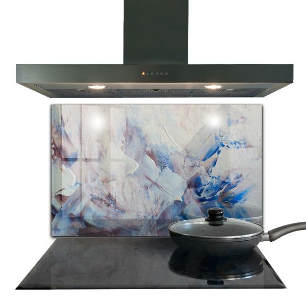 Konyhai üveg panel Textúra festék absztrakció