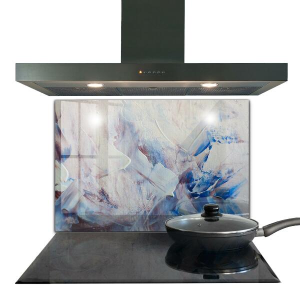 Konyhai üveg panel Textúra festék absztrakció