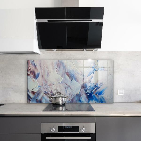 Konyhai üveg panel Textúra festék absztrakció