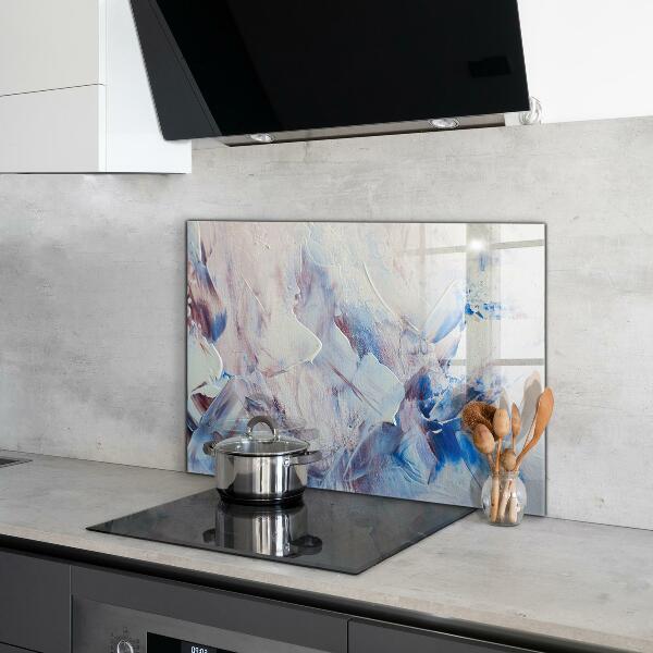 Konyhai üveg panel Textúra festék absztrakció