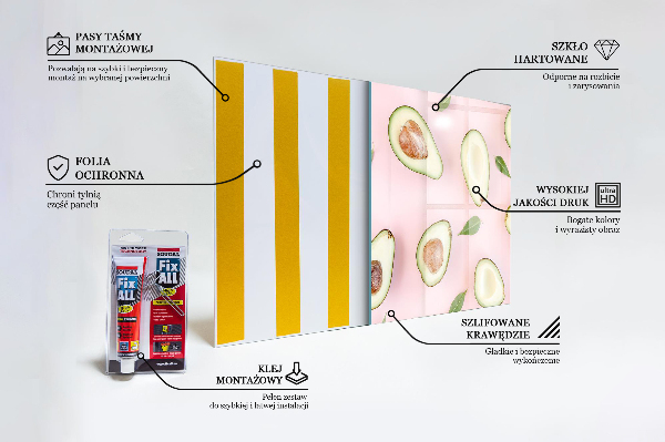 Konyhai panel Összetétel avokádóval