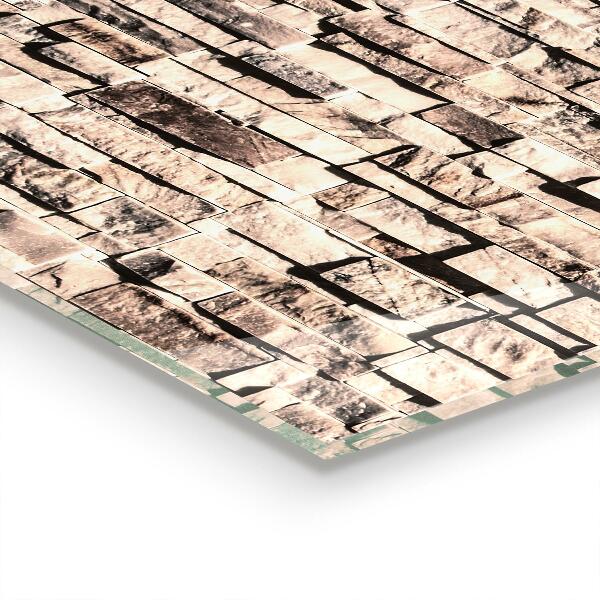 Konyhai panel Természetes kő tégla