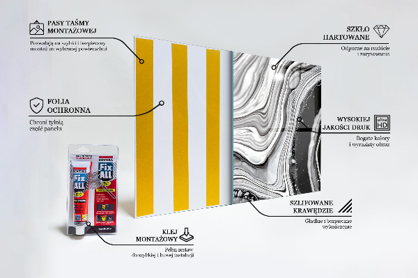 Konyhai panel Monokróm absztrakció