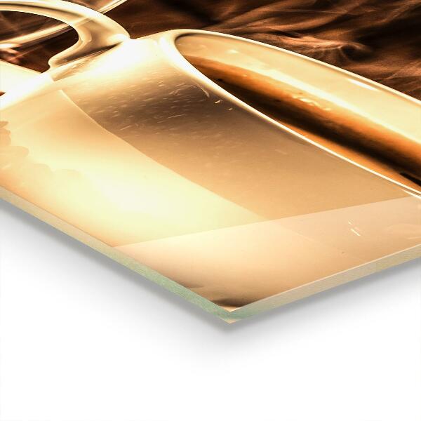 Konyhai panel Egy csésze aromás kávéval