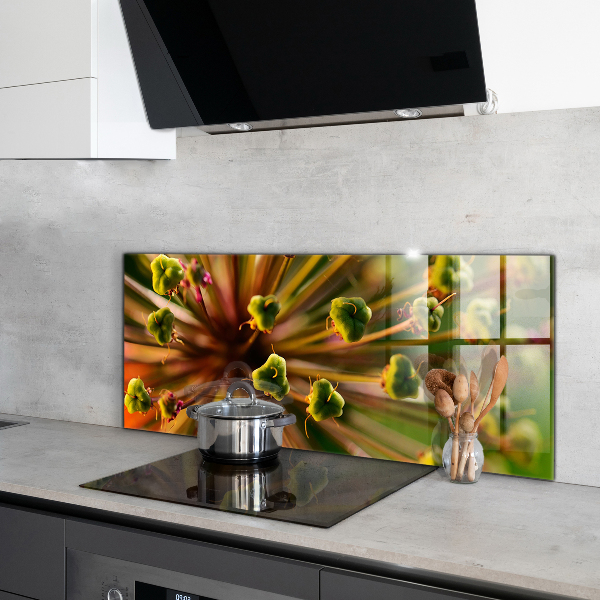 Konyhai hátfal panel Virágmakró fotózás