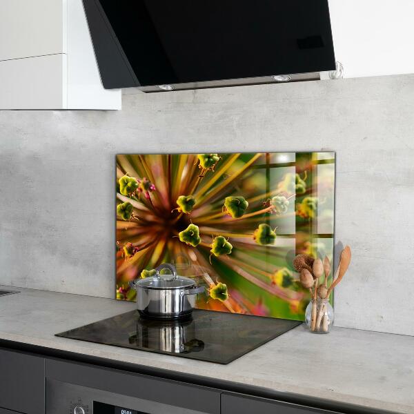 Konyhai hátfal panel Virágmakró fotózás