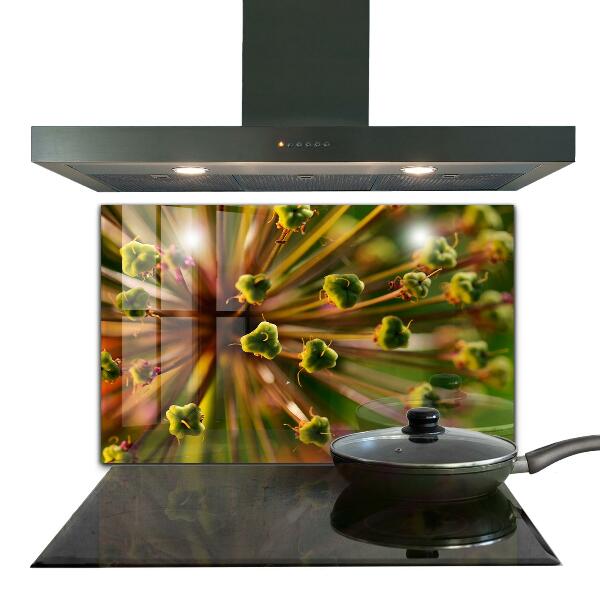 Konyhai hátfal panel Virágmakró fotózás