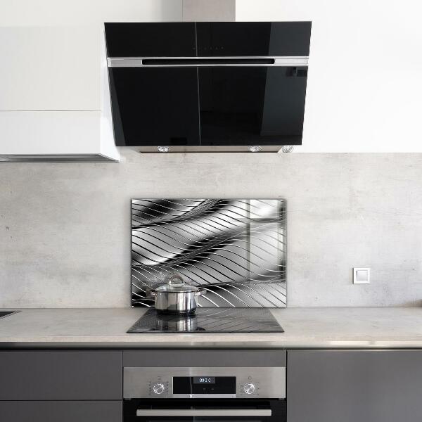 Konyhai panel Fém hullámok absztrakció