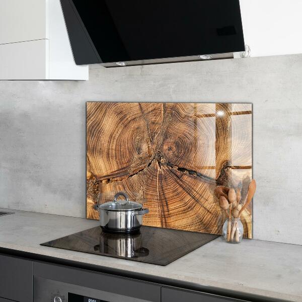 Konyhai üveg fali panel Törzs textúrája