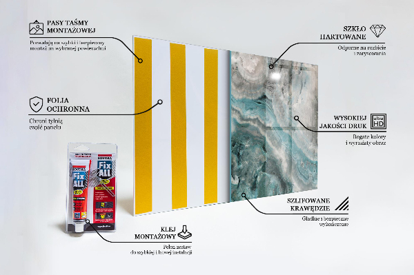 Konyhai panel Absztrakt színes örvény minta