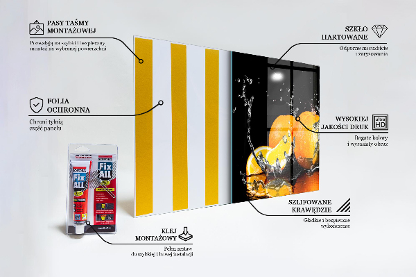Konyhai panel Juicy narancs