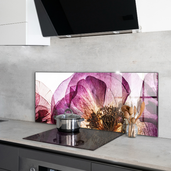 Konyhai hátfal panel Finom virágok részletei