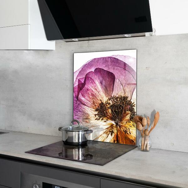 Konyhai hátfal panel Finom virágok részletei