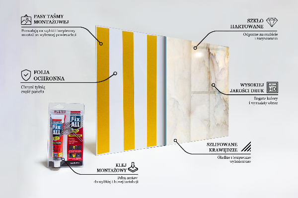 Konyhai panel Absztrakt márvány