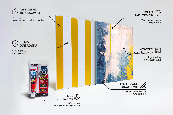 Konyhai panel Absztrakt színes festék