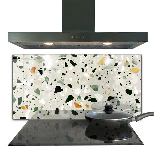 Konyhai hátfal panel Terrazzo természetes kő