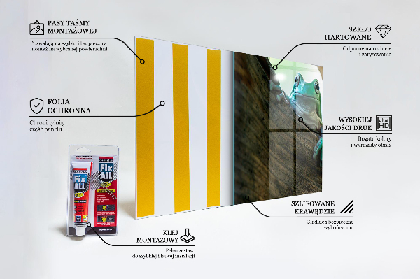 Konyhai panel Afrikai béka portré