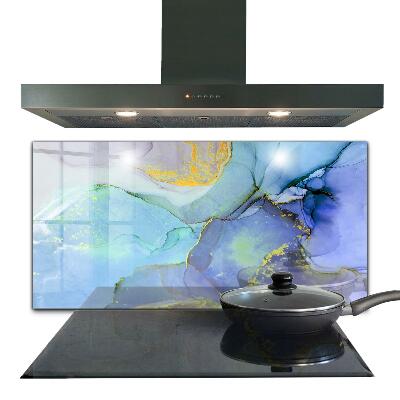 Konyhai panel Kék energia absztrakció