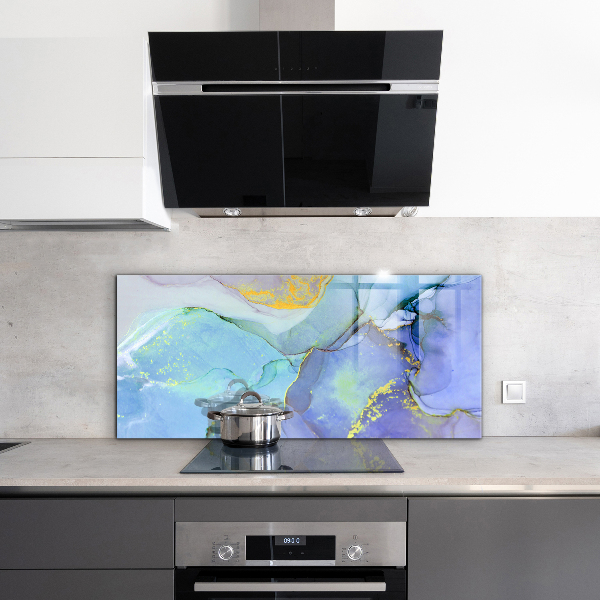 Konyhai panel Kék energia absztrakció