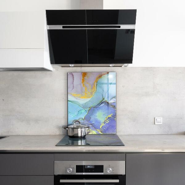 Konyhai panel Kék energia absztrakció