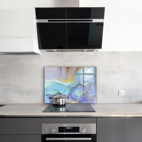 Konyhai panel Kék energia absztrakció