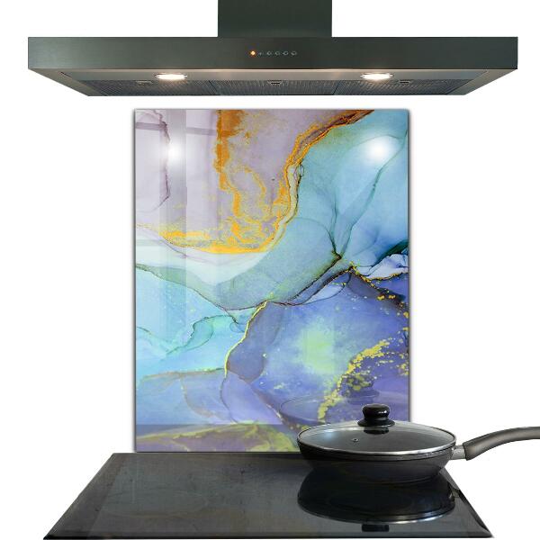 Konyhai panel Kék energia absztrakció