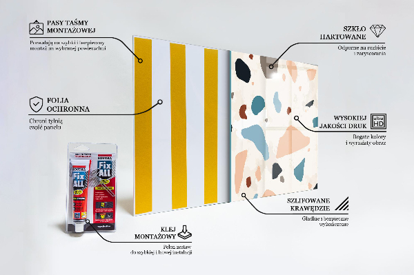 Konyhai hátfal panel Terrazzo terrazzo stone