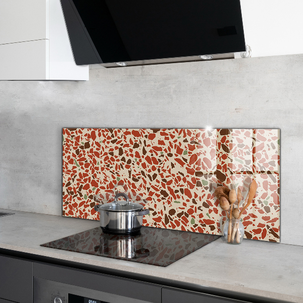 Konyhai hátfal panel Terrazzo kőszerkezet