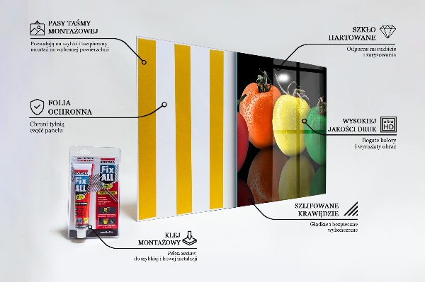 Konyhai panel Színes juicy tomatoes