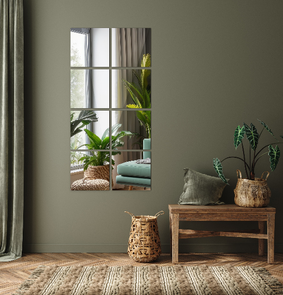 Tükörcsempék 6 db 16x16 cm