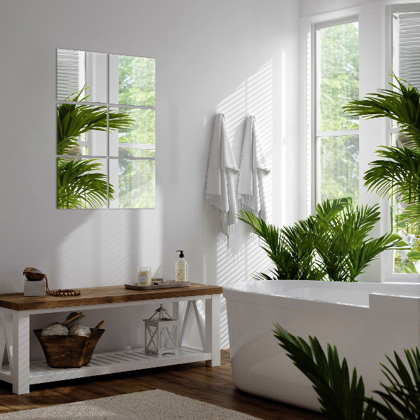 Tükörcsempék 6 db 16x16 cm