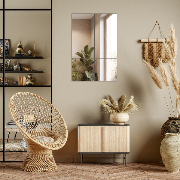 Tükörcsempék 6 db 16x16 cm