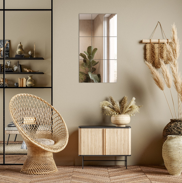 Csempe tükrök 6 db 30x16 cm