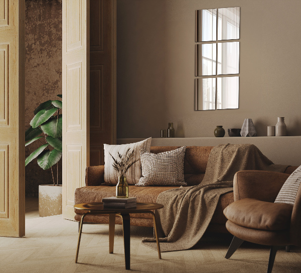 Tükörcsempék fürdőszobába 6 db 30x20 cm