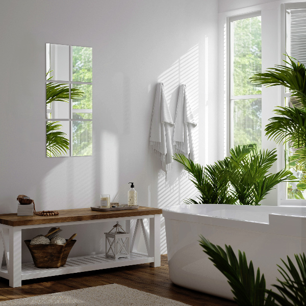 Tükörcsempék fürdőszobába 6 db 30x20 cm