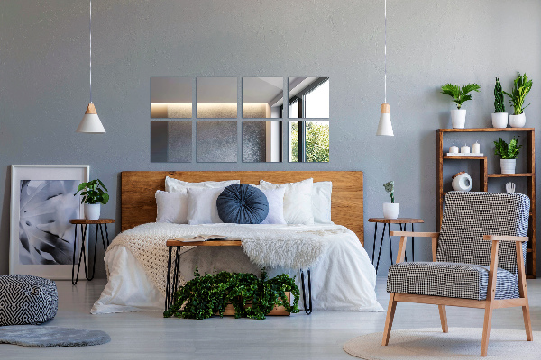 Öntapadós tükör csempék 6 db 30x30 cm