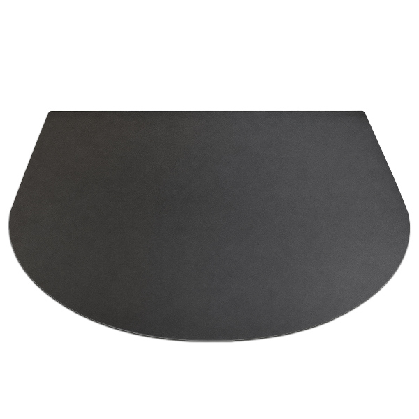 Félköríves fekete grill alátét 100x100 cm