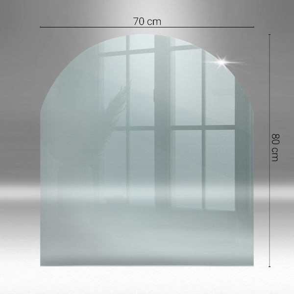 Kandalló üveg alátét 80x70 cm