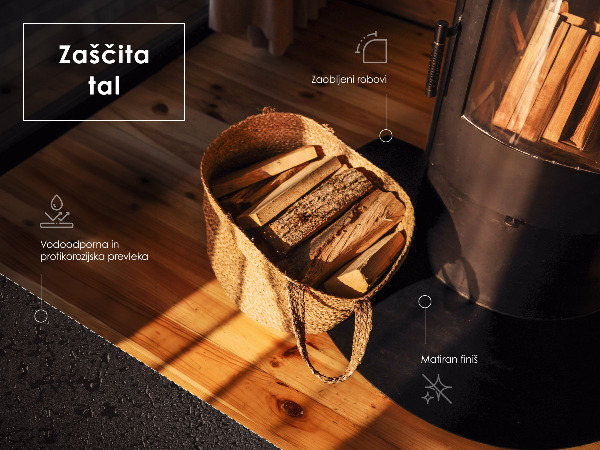 Félköríves fekete kandalló alátét 80x90 cm