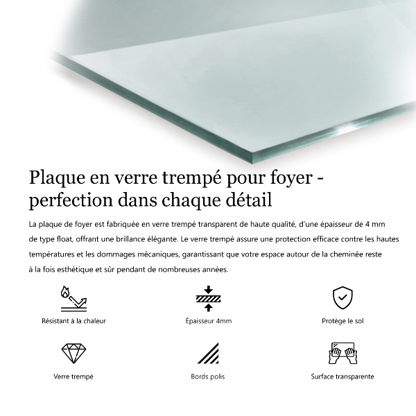 Kandalló alátét 100x70 cm