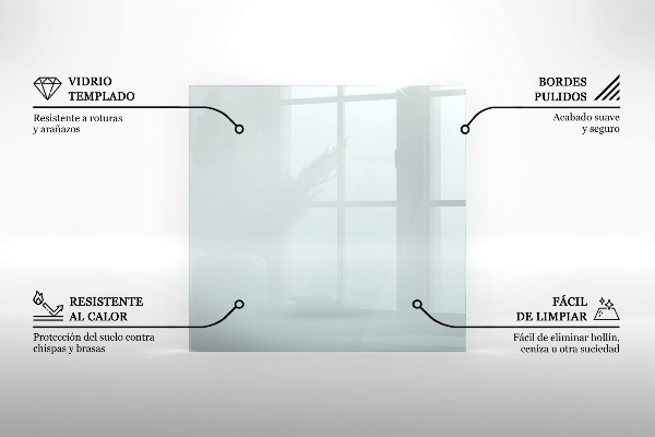 Kandalló alátét 140x70 cm