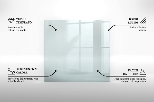 Kandalló alátét 140x70 cm