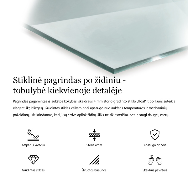 Kandalló alátét 80x60 cm