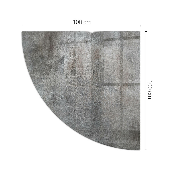 Negyedkör alakú kandalló alátét Nyers felületi textúra