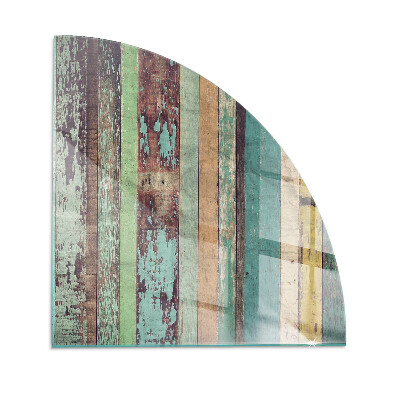 Negyedkör alakú kandalló alátét Különböző árnyalatú táblák