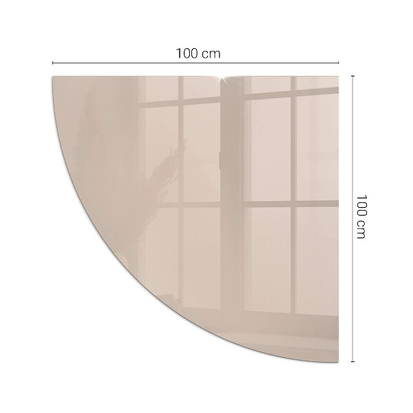 Negyedkör alakú kandalló alátét Szín Világosbarna